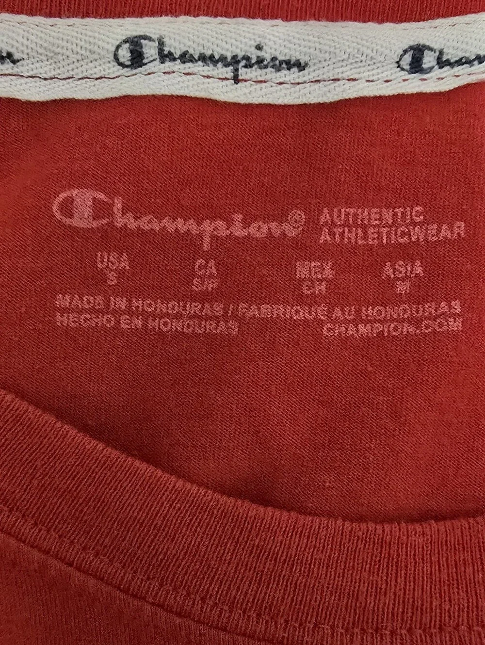 Champion Kids Red Short Sleeve Tee & Red/White Athletic Shorts Pajama Set